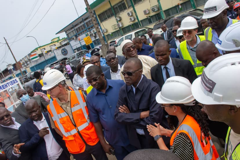Boulevard du Port d’Abidjan : Amadou KONÉ sur le chantier