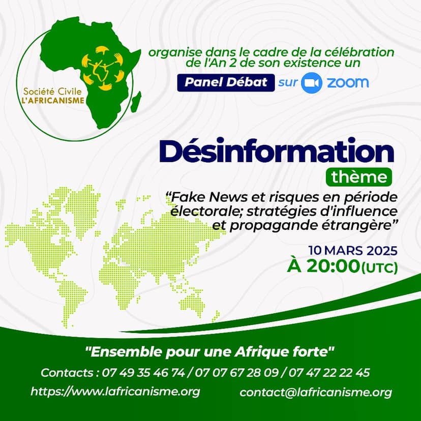 Chronique du lundi - célébration des deux ans d’existence de l’organisation africaine et internationale « société civile L’AFRICANISME »