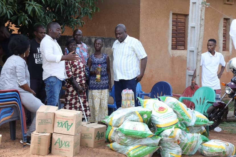 Pâques à Bouaké : la caravane solidaire d’Amadou KONÉ