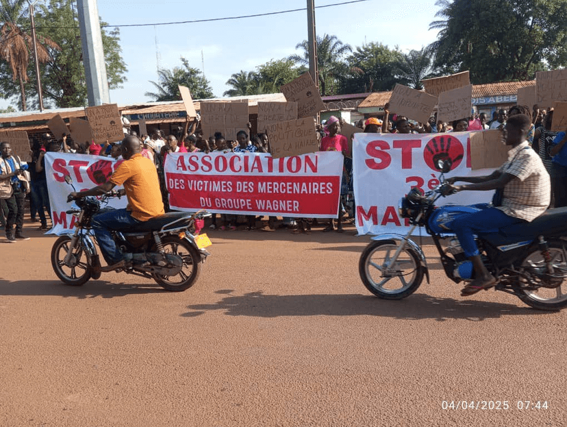 Centrafrique : mobilisation populaire contre les exactions du groupe Wagner