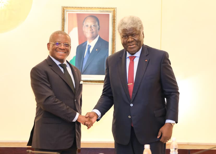Cameroun-Côte d’Ivoire : Dion Ngute et Beugré Mambé scellent une coopération renforcée à l’Africa CEO Forum 2025
