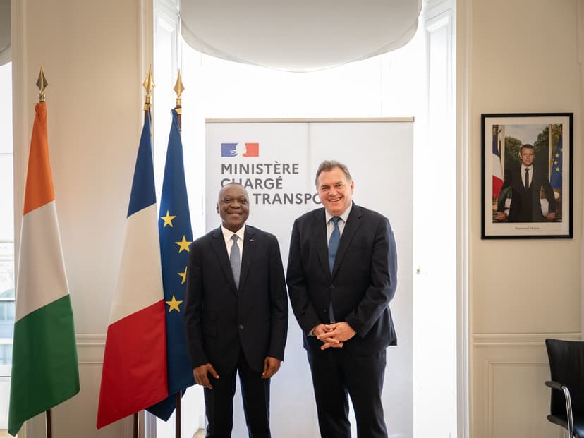 Amadou Koné et Philippe Tabarot s’accordent sur le démarrage des vols Air Côte d’Ivoire à destination de Paris