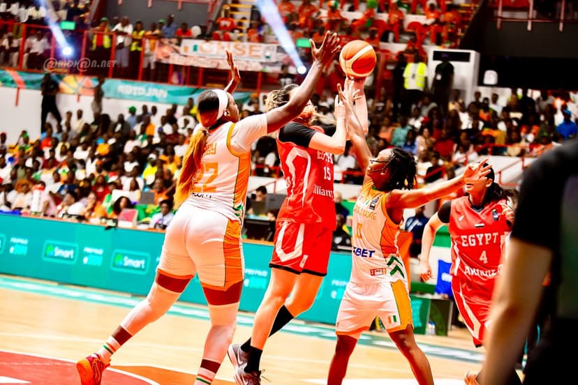 Afrobasket féminin- Abidjan 2025- : La Côte d'Ivoire bat d'entrée l'Égypte et se dope le moral