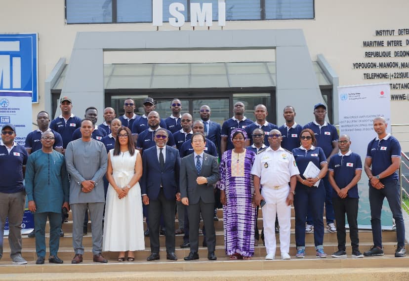 Sécurité maritime : le Japon et l’ONUDC équipent l’ISMI en matériel technique
