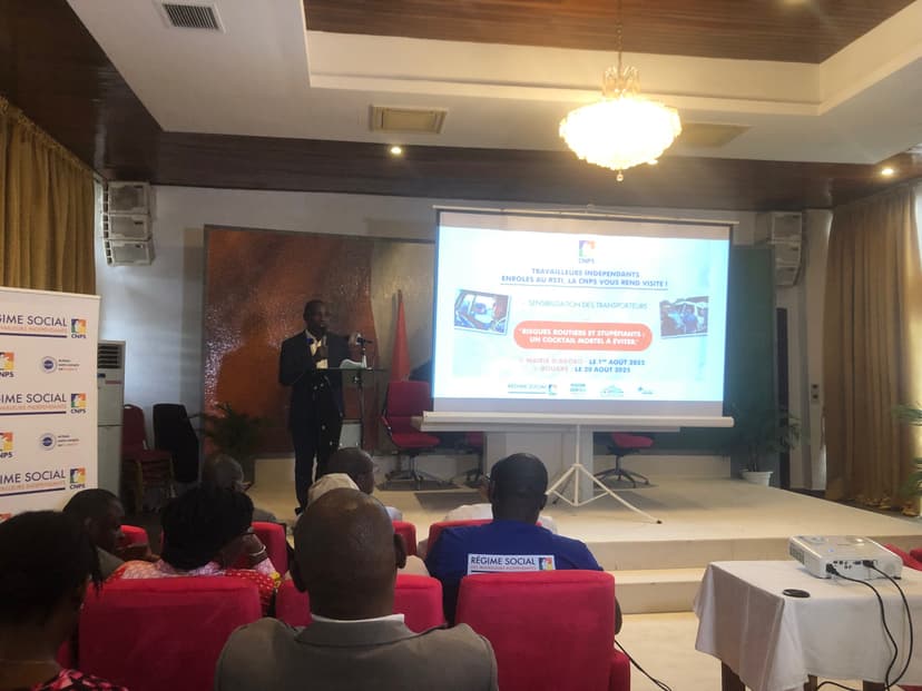 Risques d’accidents de travail : La CNPS sensibilise des acteurs du transport à Abobo