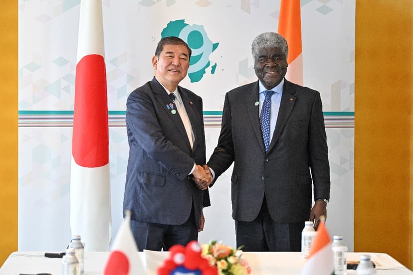 TICAD 9 : ce que se sont dit les Premiers ministres japonais, Shigeru Ishiba et ivoirien, Robert Beugre-Mambé à Yokohama