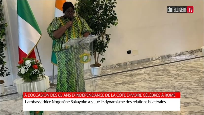 Diplomatie, attiéké et alloco : Rome au rythme de l'an 65 de la Côte d’Ivoire