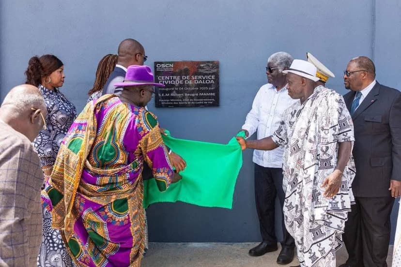 Daloa : Le Premier ministre inaugure le Centre de Service Civique