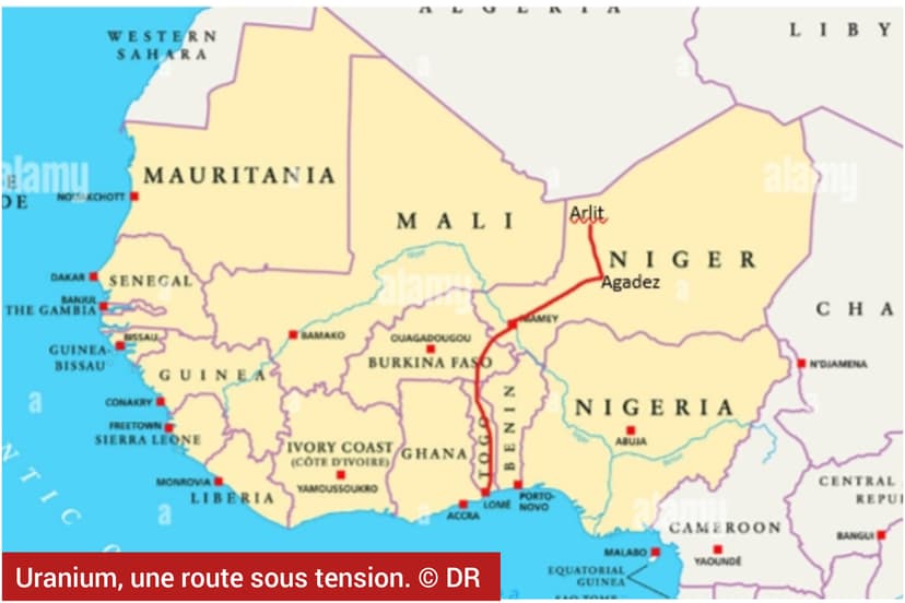 Uranium: une route sous tension entre Niamey, Lomé et Moscou