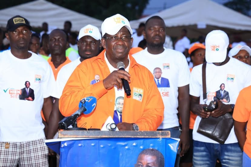 Fort accueil en pays Essouma pour la campagne du candidat RHDP Hien Sié